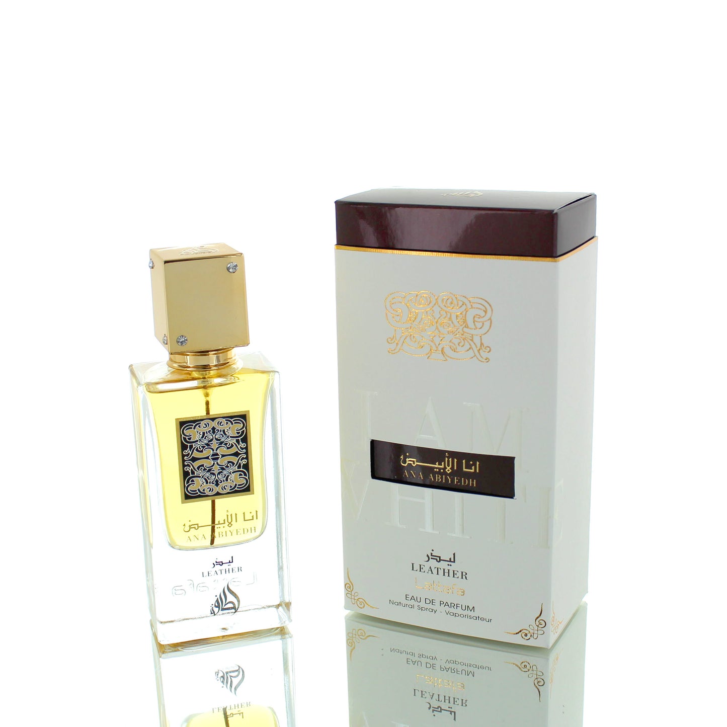 Lattafa I am White Leather For Man/Woman Eau De Parfum Perfume Boxed