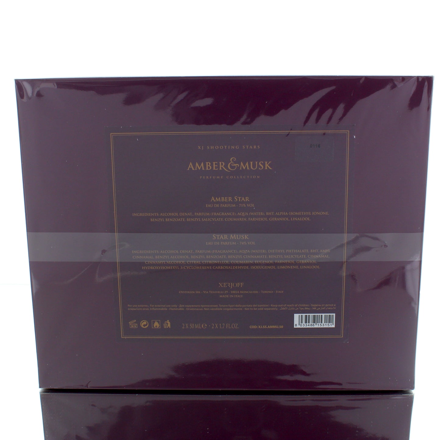 Xerjoff Shooting Stars Amber and Musk Collection For Man Parfum Perfume Tester
