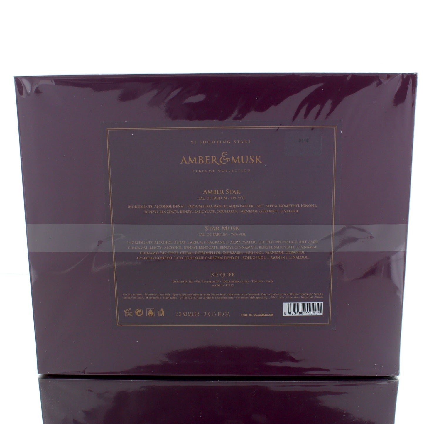 Collection Xerjoff Shooting Stars Ambre et Musc pour Homme