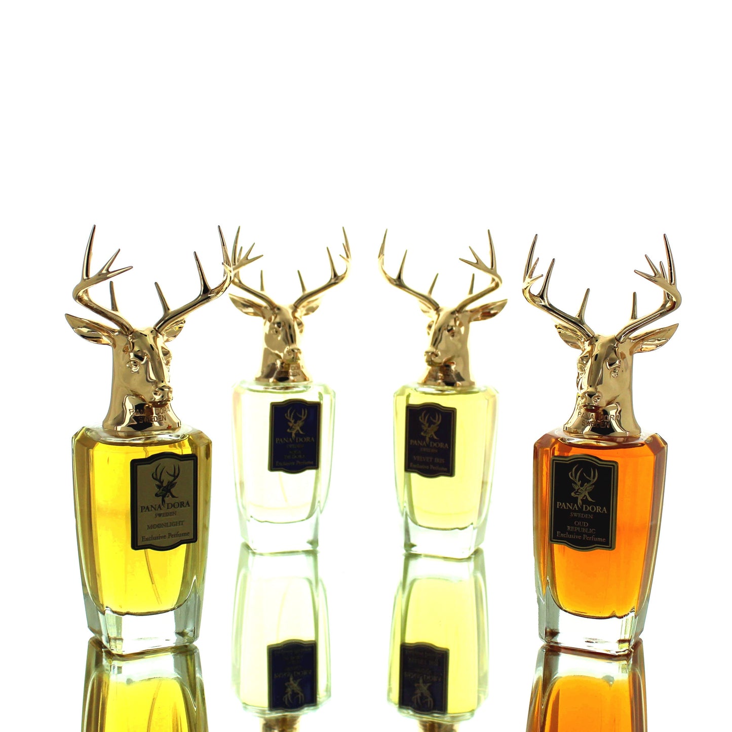 Pana Dora Blockbuster Set with Briefcase (MoonLight, Aqua De Dora, Velvet Iris, Oud Republic) For Man/Woman