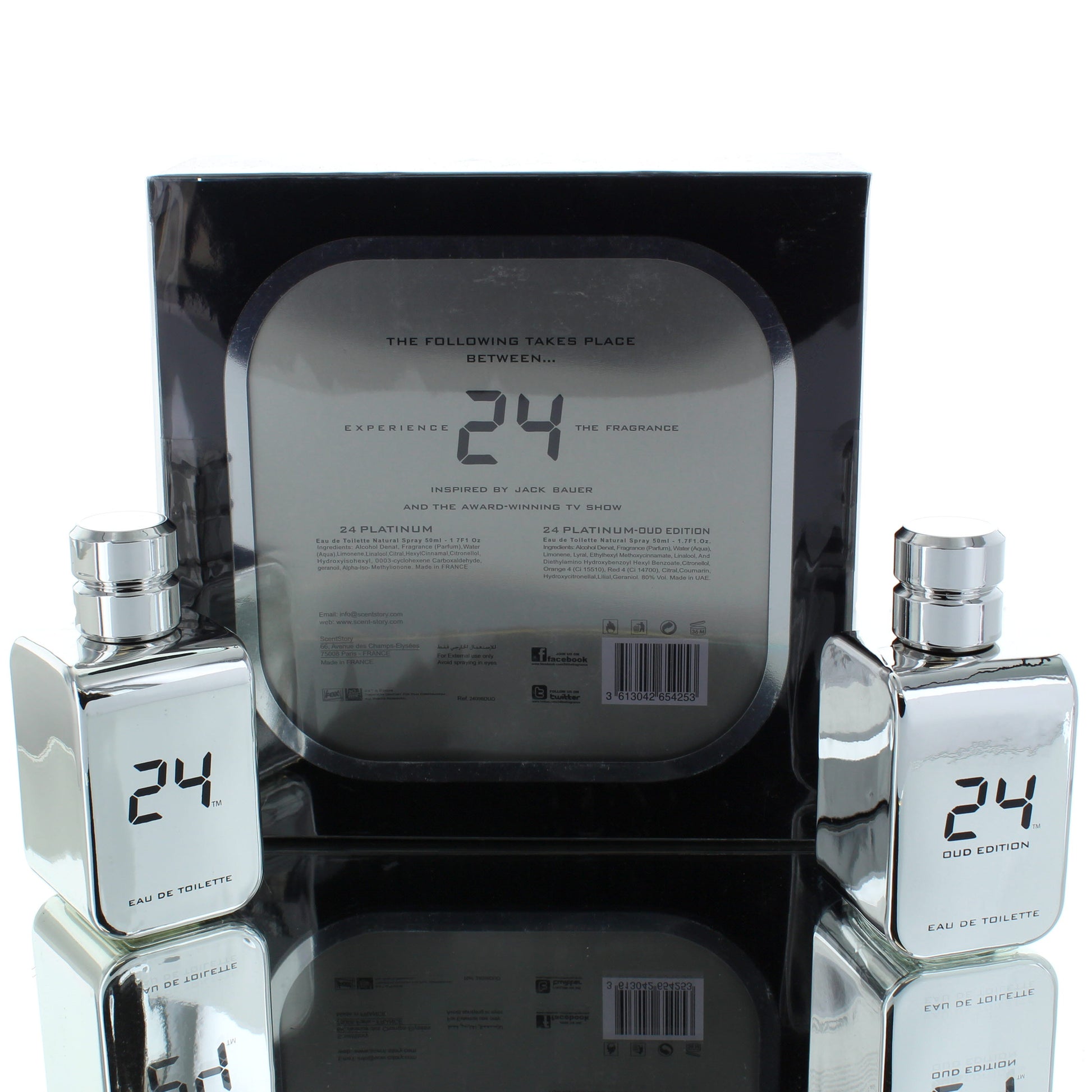 24 Platinum by ScentStory For Man/Woman Eau De Toilette Perfume Gift Set