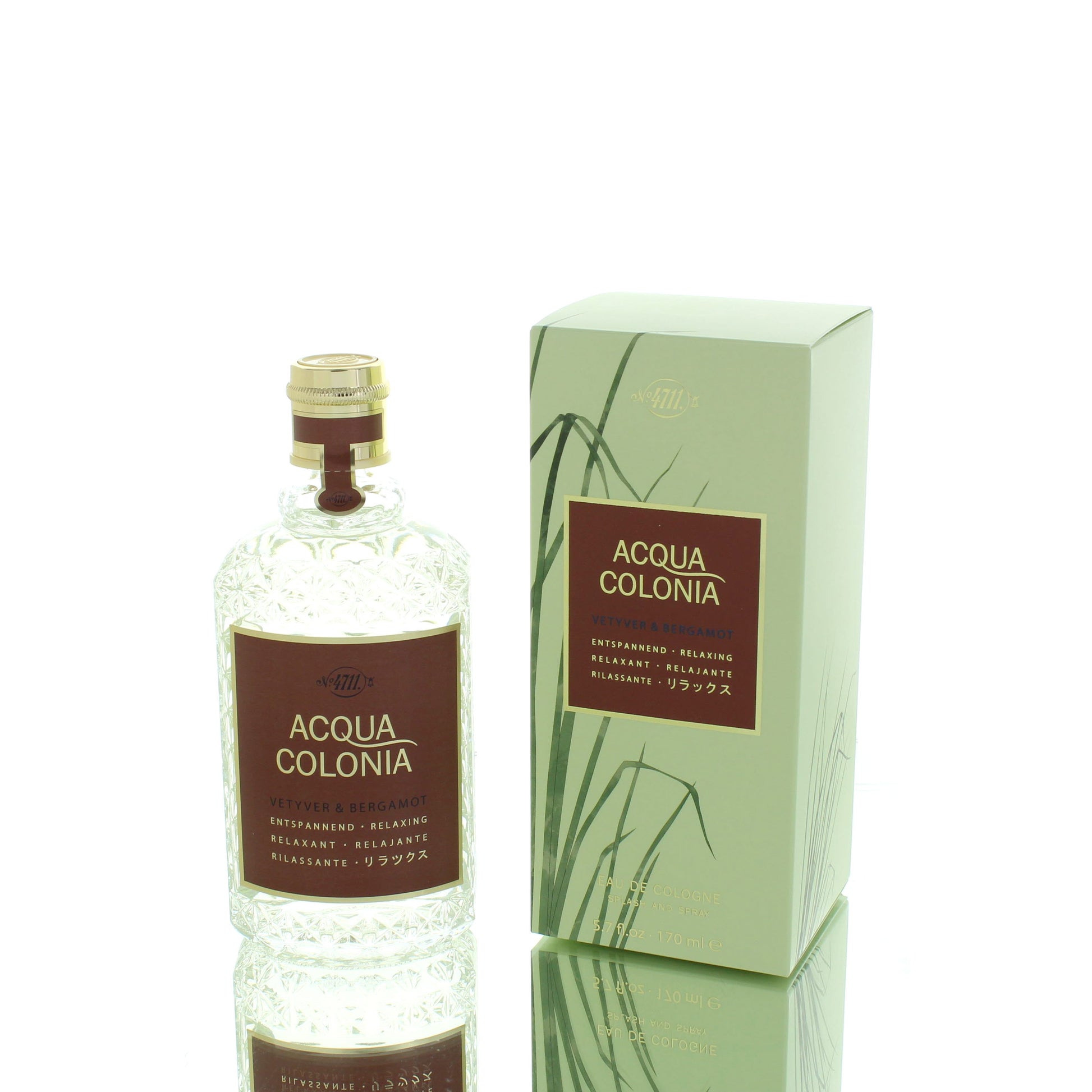 4711 Acqua Colonia Vetyver & Bergamot  For Man/Woman Eau De Cologne Perfume Boxed