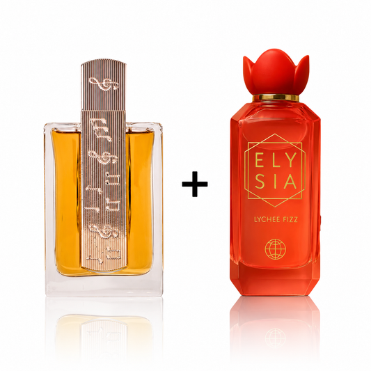 Duo Drop: Lattafa Angham + Fragrance World Elysia Lychee Fizz (Final Sale)