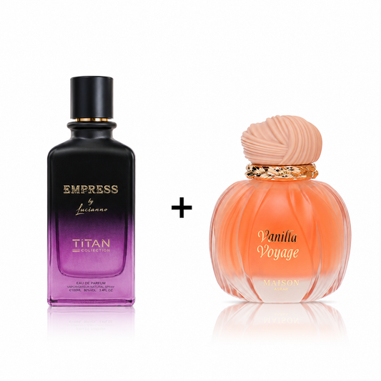 Duo Drop: Gulf Orchid Maison Asrar Vanilla Voyage + Lucianno Titan Series Empress (Final Sale)