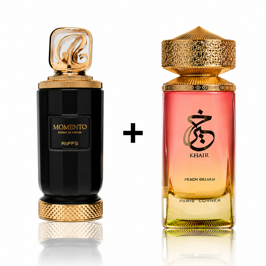 Duo Drop: Riiffs Perfumes Momento + Paris Corner Khair Peach Delulu (Final Sale)