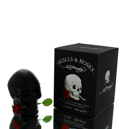 Ed Hardy Skulls and Roses For Man Eau De Toilette Perfume Boxed