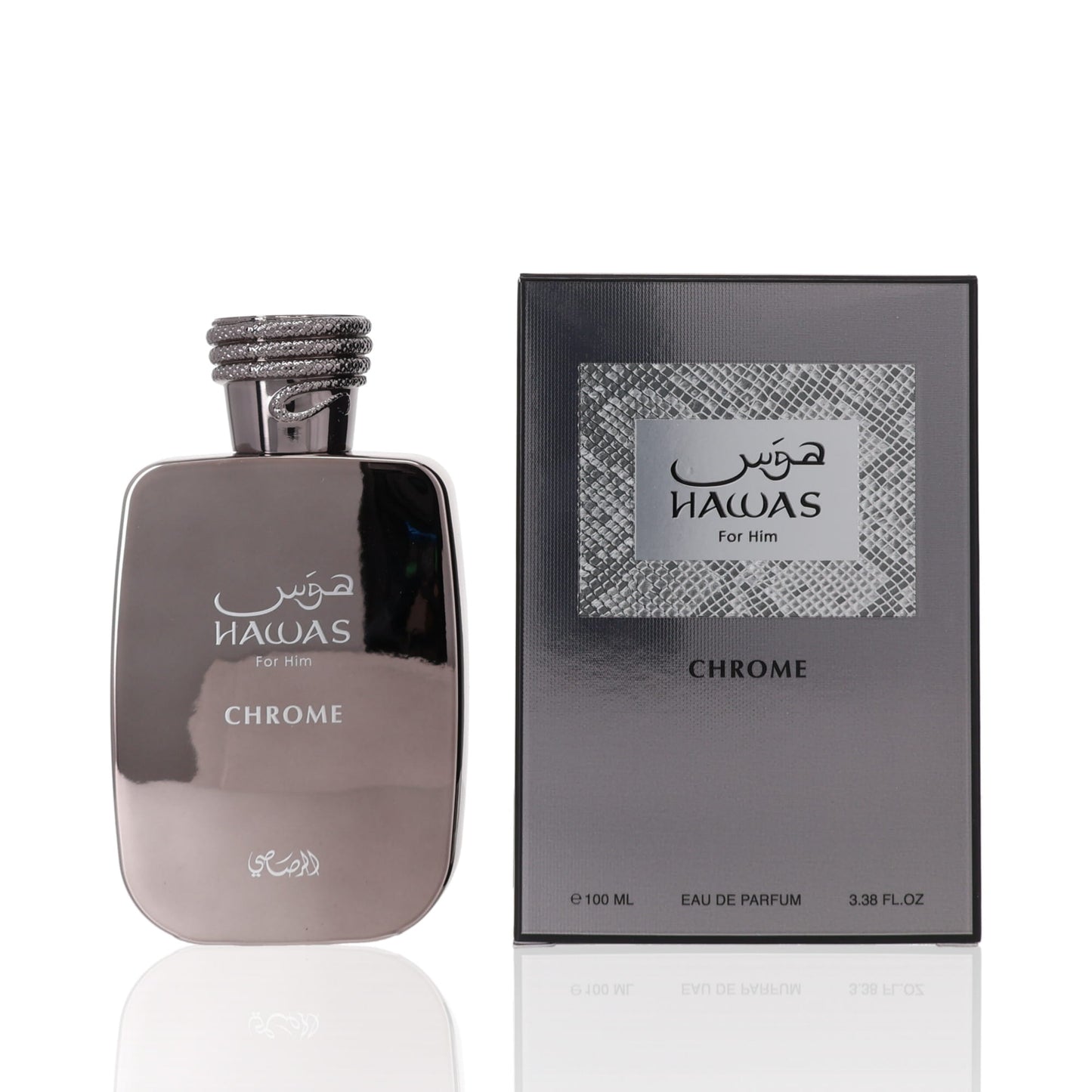 Rasasi Hawas Chrome Eau De Parfum Fragrance Boxed