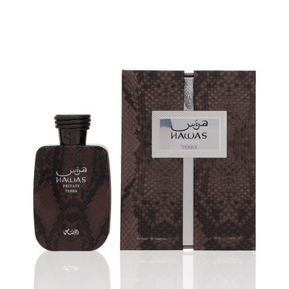 Rasasi Hawas Private Terra Extrait De Parfum Fragrance Boxed