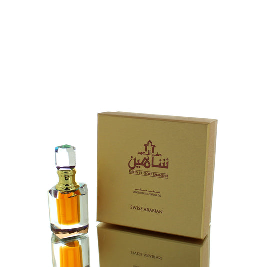 Huile de parfum concentrée Swiss Arabian Dehn El Oud Shaheen pour homme/femme