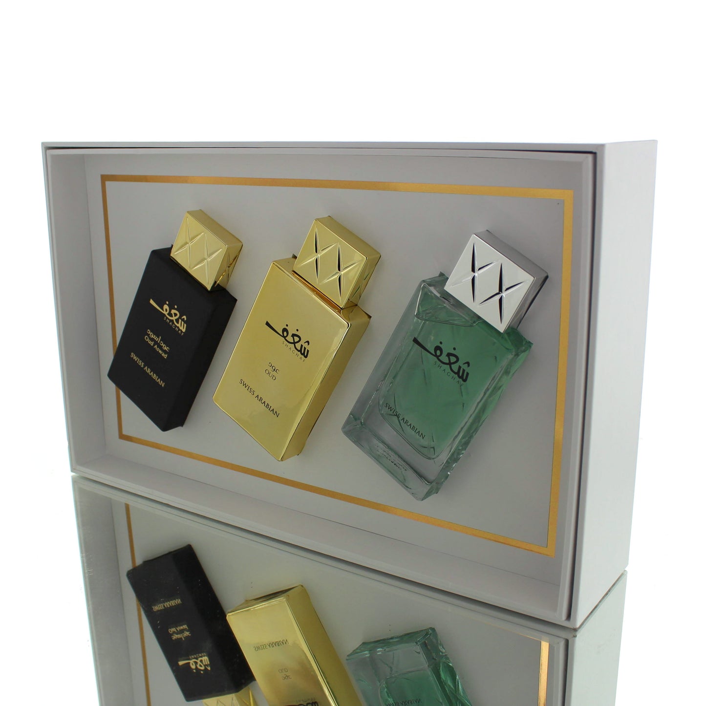 Swiss Arabian The Best Of Shaghaf (Shaghaf 985, Oud, Oud Aswad) Blockbuster Trio Gift Set