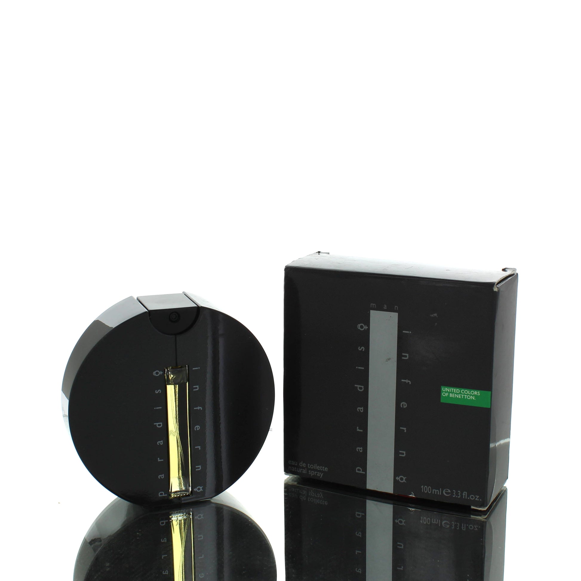 Benetton Inferno Paradiso (Black) For Man Eau De Toilette Perfume Tester