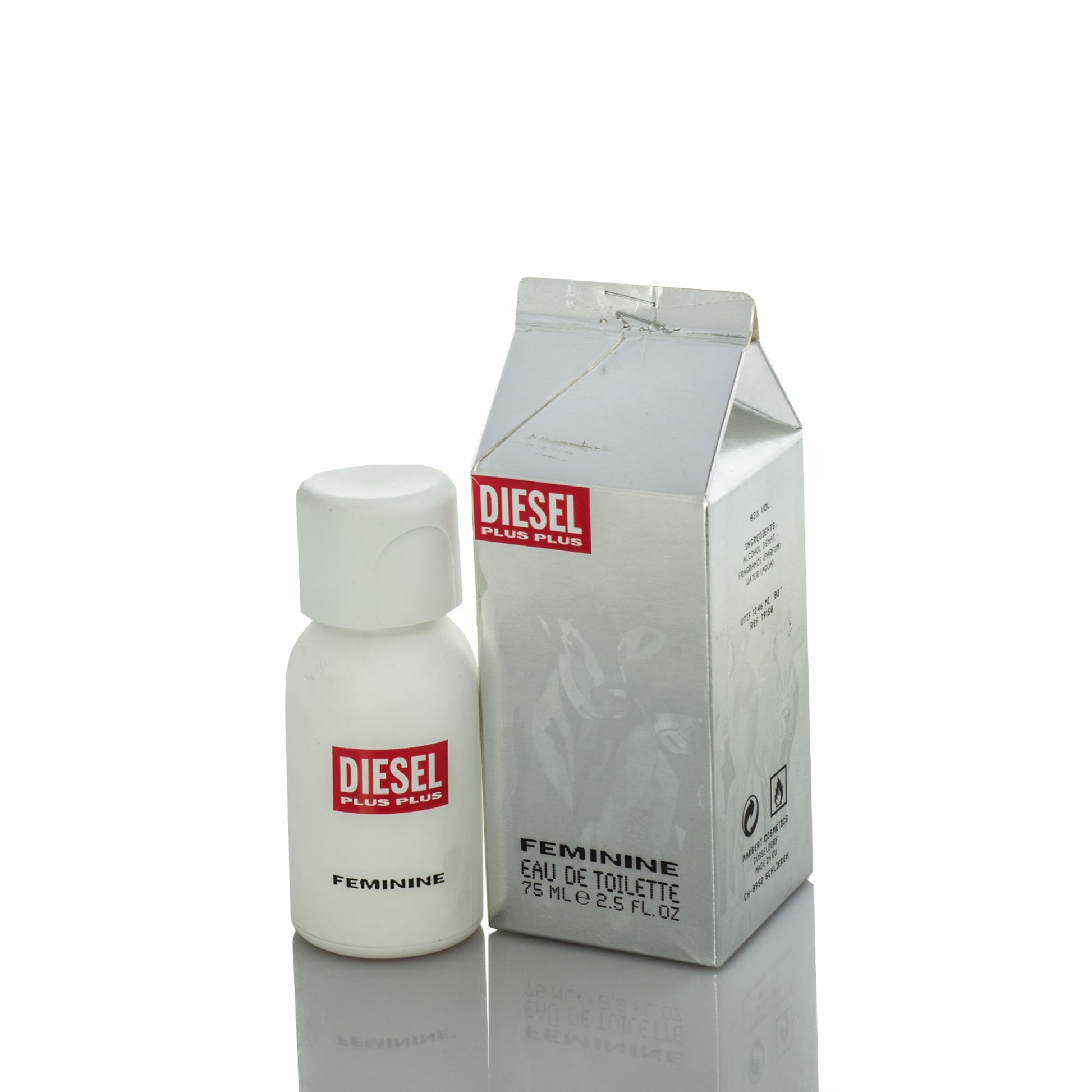 Diesel Plus Plus White Milk Carton Fragrance Eau De Toilette Fragrance Boxed