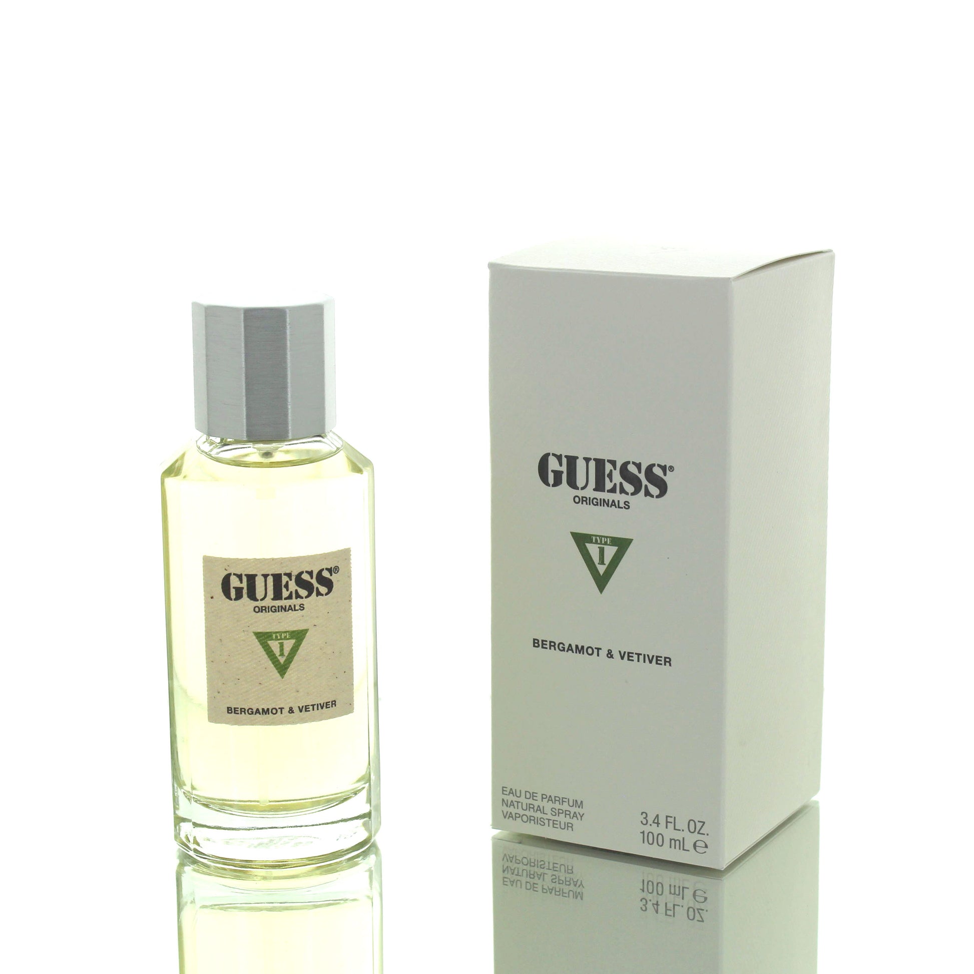 Guess Type 1 Bergamot & Vetiver Eau De Parfum Fragrance Boxed