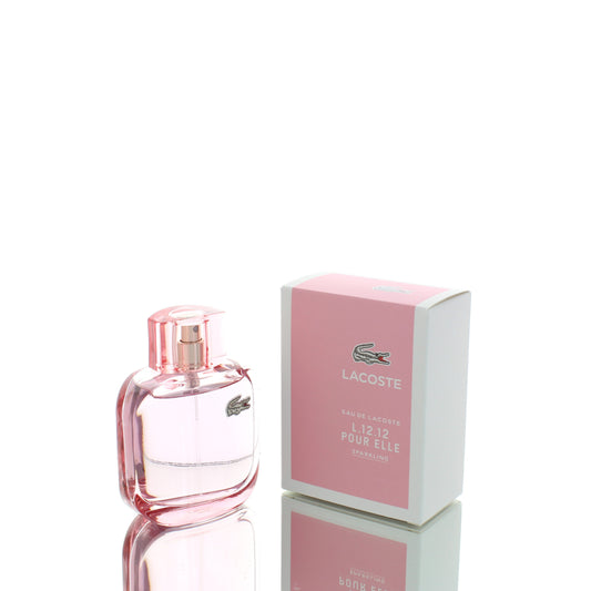 Lacoste Eau De Lacoste L.12.12. Elle \"Sparkling\" For Woman Eau De Toilette Perfume Boxed