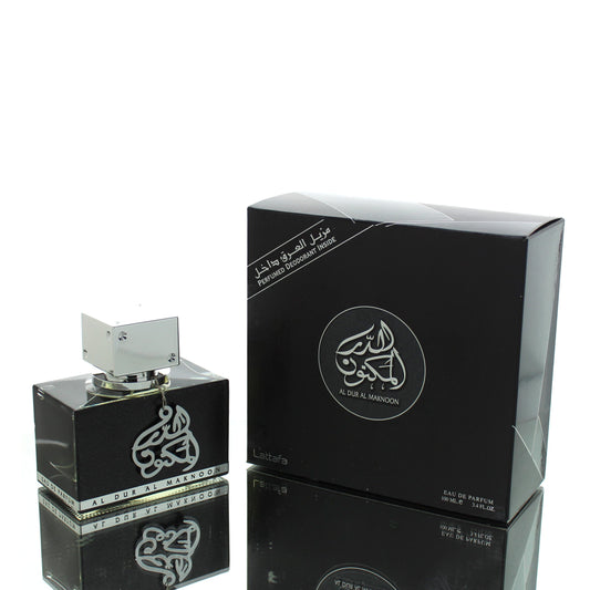 Lattafa Al Dur Al Maknoon Silver (Smoky Aventus Twist) For Man/Woman