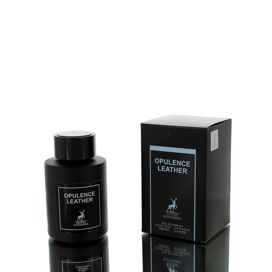 Lattafa Alhambra Opulence Leather (Formerly Amber & Leather) For Man Eau De Parfum Perfume Boxed