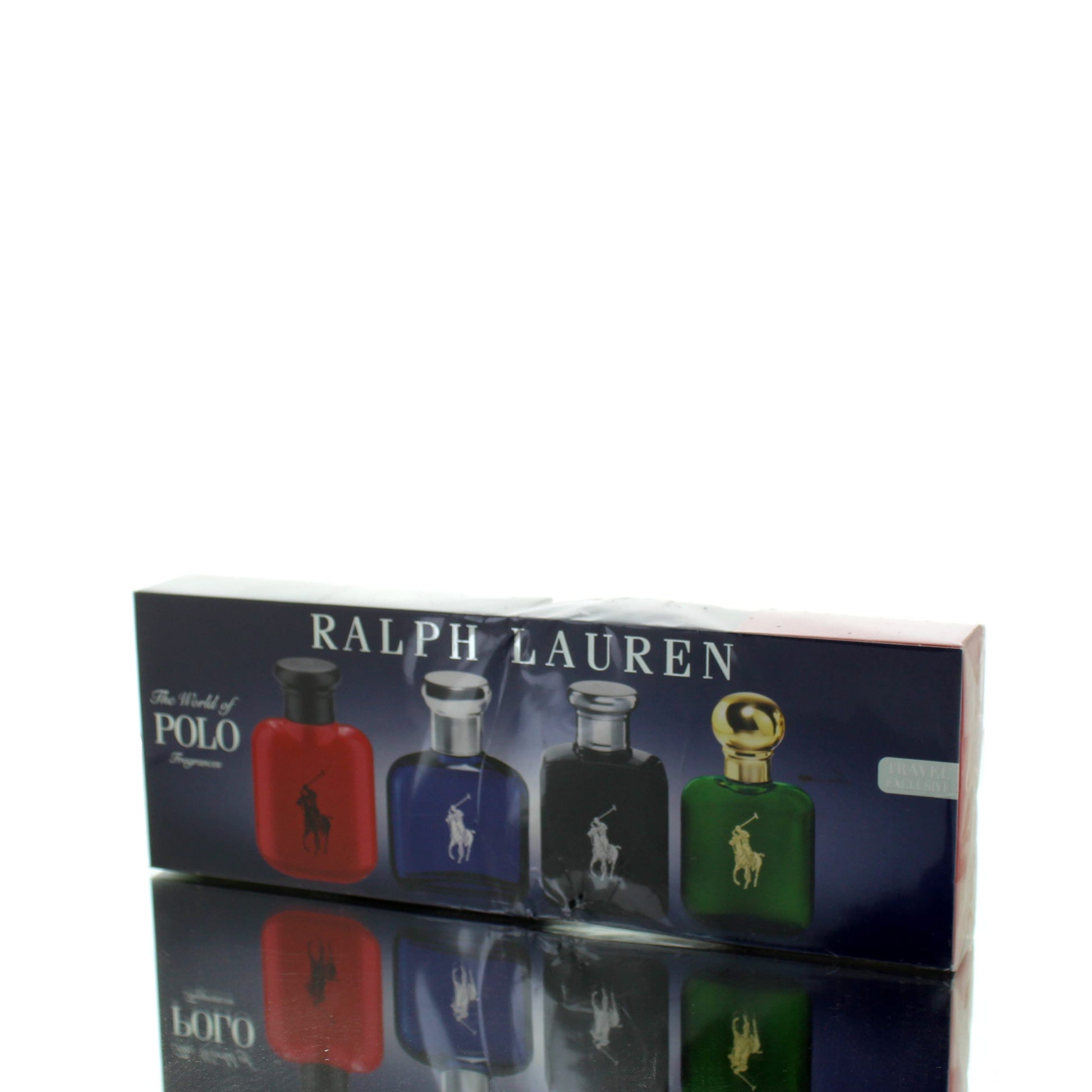 Ralph Lauren Polo Miniatures Set (Green, Red, Blue, Black) Eau De Toilette Fragrance Gift Set