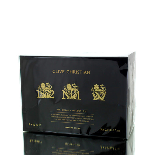 The Best of Clive Christian (X, No1, 1872 Masculine Collection) For Man Eau De Parfum Perfume Gift Set