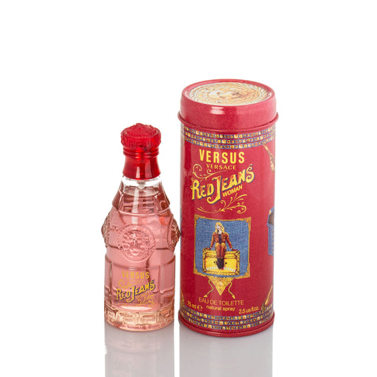 Versace Red Jeans For Woman Eau De Toilette Perfume Boxed