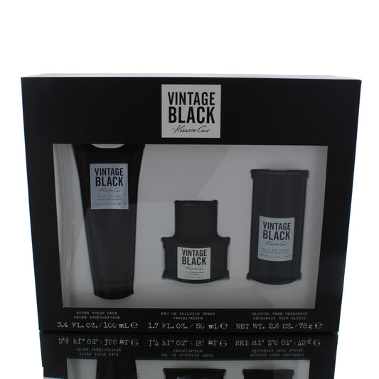 Kenneth Cole Vintage Black Edition For Man Eau De Toilette Perfume Gift Set
